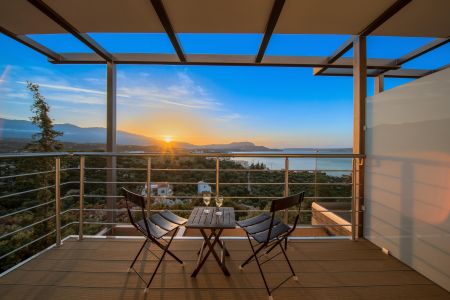 sunset balcony